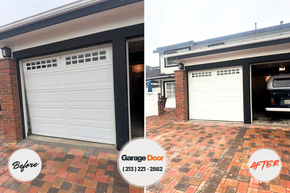 Before and after: garage door repair 80452